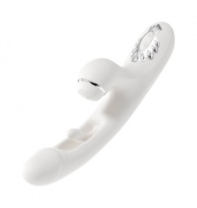 MizzZee - Swing Heating Slapping Tongue Vibration Wand (Chargeable - White)